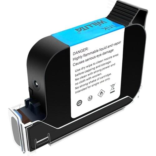 5 pcs HP JS12 fast dry black Ink cartridge for Hand held Ink Jet Printer handheld inkjet printer