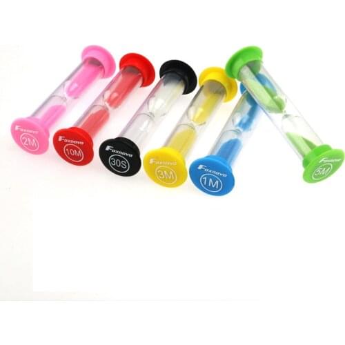 6 Colors 30sec / 1min / 2min / 3mins / 5mins / 10mins Colorful Hourglass Sandglass Sand Clock Timers Home Decor