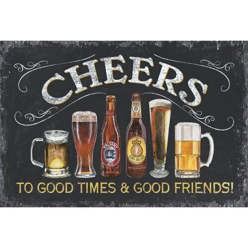 JMINE Div 5D Cheers Beer wine Chalkboard Full Diamond Painting cross stitch kits art Scenic 3D paint by diamonds