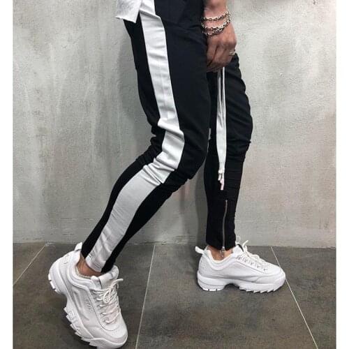 Fashion Streetwear Sweatpants Joggers Causal Sportswear Pants Men Black White Mens Hip Hop Sweatpants Trousers for Men