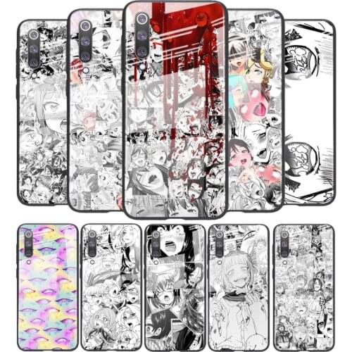 Tempered Glass Cover Anime girl cartoon japan For Xiaomi Mi 11 11i 10T CC9E 9T Note 10 Ultra Pro Lite 5G Phone Case