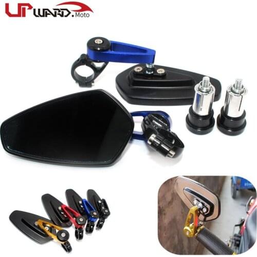 For SUZUKI DL650 DL1000 V-strom GSX-250R GSX-R125 GSX250R GSXR125 Motorcycle 22mm 7/8"Handle Bar Grips End Rearview Side Mirrors