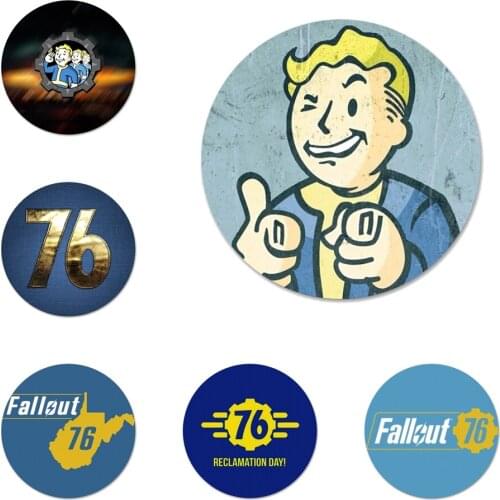 Fallout 76 logo Icons Pins Badge Decoration Brooches Metal Badges For Clothes Backpack Decoration