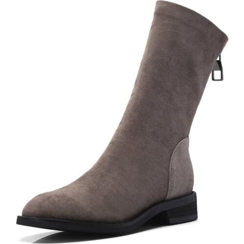 College wind joker leather shoes in 2018 autumn and winter low with party with cylinder knight boots in 181120