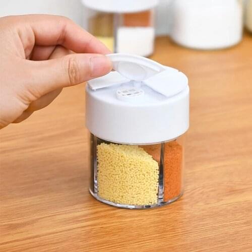 Kitchen Spice Bottle Pepper Salt Cumin Powder Transparent Season Box Waterproof And Moisture-Proof Condiment Storage Set