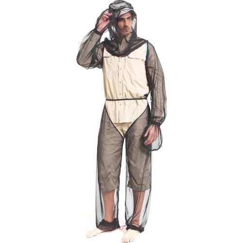 Mosquito Gauze Anti Bee Bug Mosquito Proof Clothes Outdoor Hunting Fishing Equipment for Men Women Size Optional