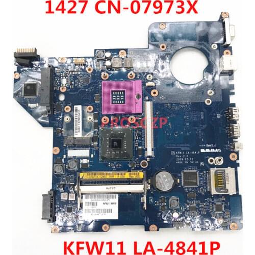 High quality FOR DELL 1427 Laptop motherboard CN-07973X 07973X 7973X KFW11 LA-4841P PM45 DDR3 100% full Tested