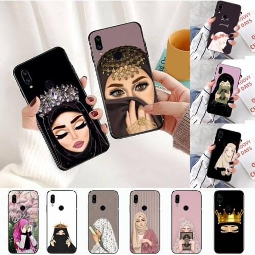 Muslim Islamic Arabic Hijab Face Gril Eyes Koran Phone Case For Xiaomi Redmi Note 4 4x 5 6 7 8 pro S2 PLUS 6A PRO