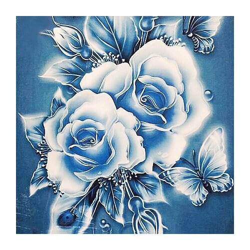 A12448 11CT/14CT/18CT/25CT/28CT oil street patterns Counted Cross Stitch DIY Cross Stitch Kits Embroidery Needlework Sets