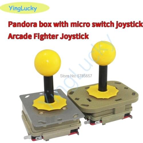 New 4/8 Way arcade joystick DIY Fighting Stick parts with micro switch， for MAME JAMMA arcade game USB Joystick