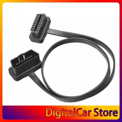 New Portable 16 Pin 8 Core OBD2 Extension Cable Male To Female Connection Flat Line Professional Diagnostic Cable for Cars
