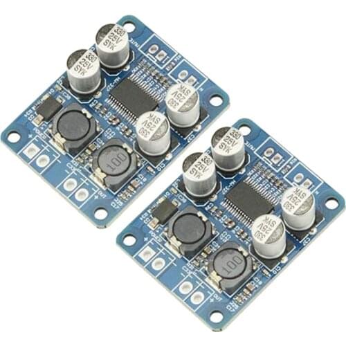 2PCS TPA3118 PBTL Single Channel Digital Audio Power Amplifier Board Module 1X60W DC 12V-24V Converter for Audio System