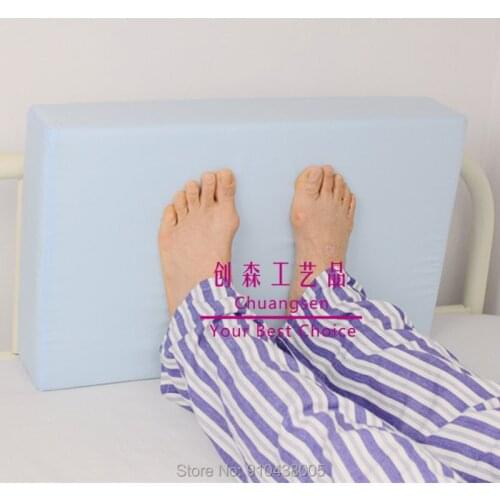 Post surgery elevating leg rest pillow best for back, hip and knee pain relief, foot and ankle injury and recovery wedge
