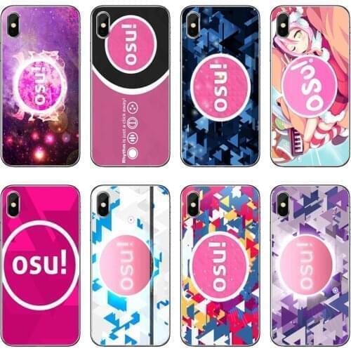 OSU! Rhythm Game Silicone Phone Case For iPhone 12 11 Pro Max Mini XS Max XR X 8 7 Plus 6 6S Plus 5 5S SE 2020