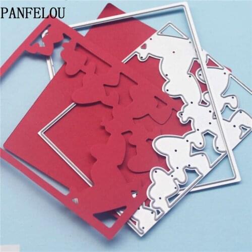 PANFELOU Frame a creeper metal crafts paper die cutting dies for Scrapbooking/DIY wedding Halloween Hand account cards