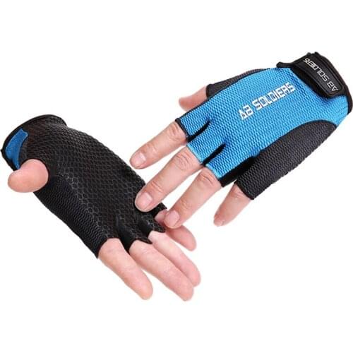 Male / female outdoor Cycling sports gloves off-road bicycle mountain bike honeycomb palm heart Non-slip Wear resistant gloves