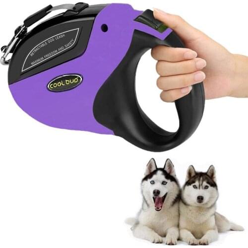 5m Pet Walking Jogging Training Leash Anti-Slip Retractable Dog Leash for Small Medium Large Dogs Up to 110lbs Roulette For Dog