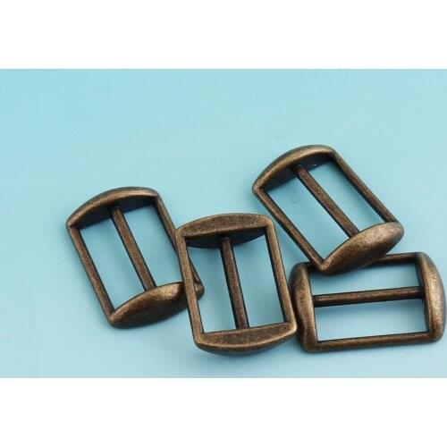 Alloy Release Buckle Brass Adjuster Buckles 10pcs 18mm Tri Bar Buckles Strap Buckle Slider Fastener Bag Hardware