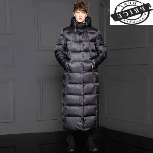 New Brand Winter Down Jacket Men Clothes 2021 Streetwear X-Long White Goose Down Coat Male Hooded Paraks Mens Jackets 01