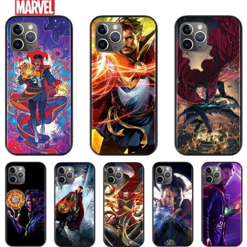 Marvel Doctor Strange For Apple iPhone 12 11 XS Pro Max Mini XR X 8 7 6 6S Plus 5 SE 2020 Silicone Black Cover Phone Soft Case