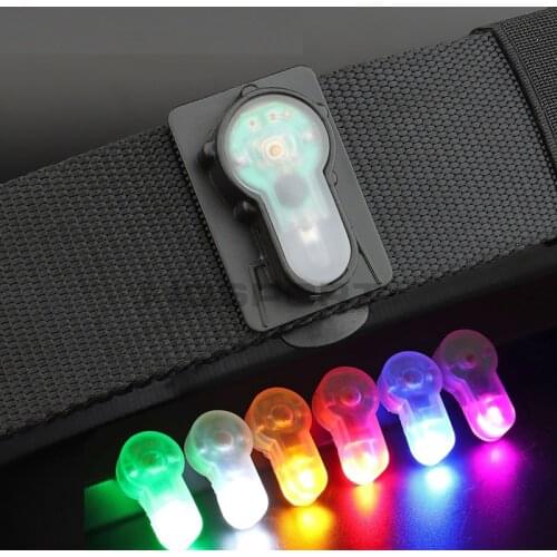 Tactical Signal Light Molle Clip-on Survival Lamp Hunting Belt Helmet Signal Light IPX-8 Waterproof Rescue Bicycle Strobe Lamp