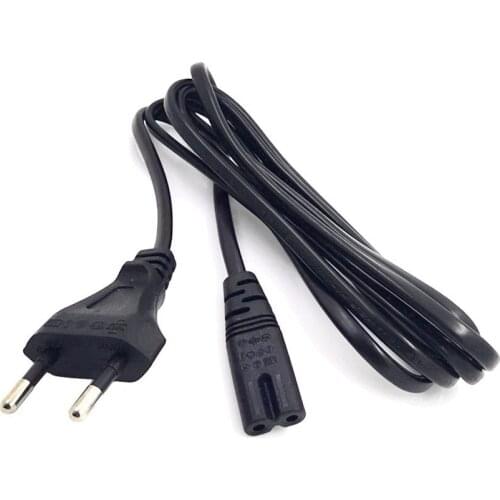 2m EU To C7 Figure 8 AC Power Cord KC Certificated IEC 320 C7 2 Prong EU Extension Cable