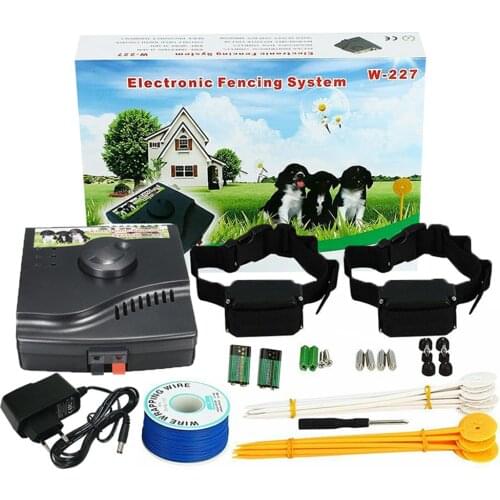 W-227 In-ground dog Fence System with waterproof collar pet fencing 500M Wireless Dog Electric Fence Remote Training Collar