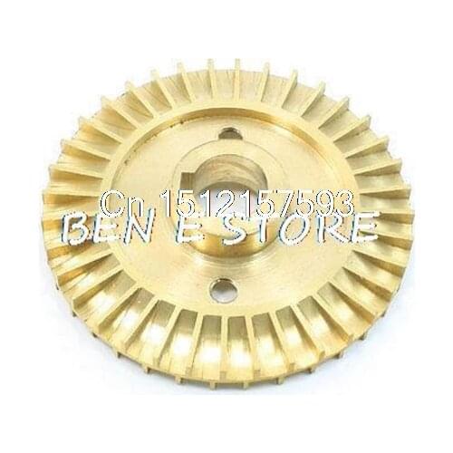 Water Pump Spare Part Solt Hole Double Side Brass Impeller Wheel 60mm Dia