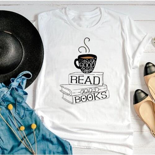 Women Graphic Wave Coffee 90s Life Cute Short Sleeve Fashion Short Sleeve Summer Print Female Clothes Tops Tees Tshirt T-Shirt