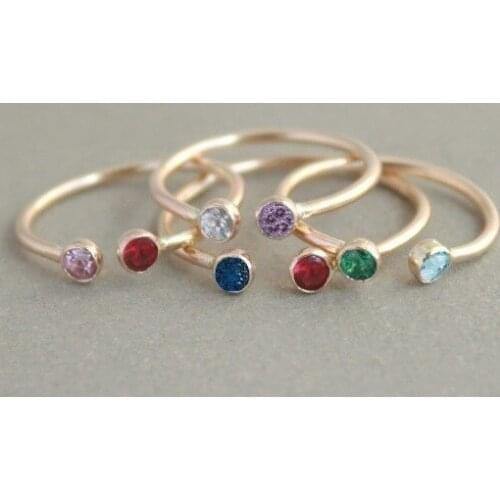 Opening Tail Ring Wedding Ring for Women Wild Two-tone Zircon Ring Famale Engagement Ring Simple Fashion Womens Jewelry