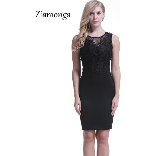 Ziamonga Summer Women Dress Blue Black Sleeveless Tank Knee Length Midi Lace Dress Vestido De Festa Ukraine Bandage Sexy Dress
