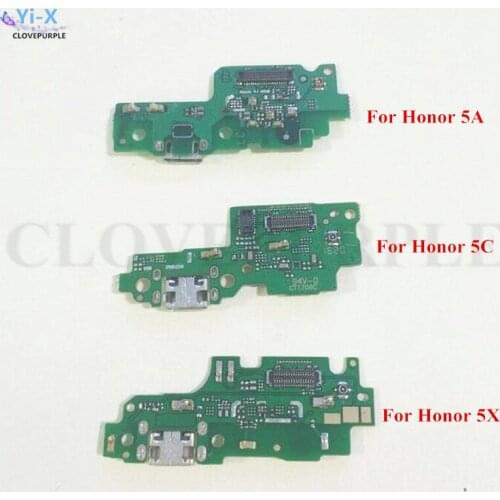 10PCS/Lot New USB Charger Dock Connector USB Charging Port Flex Cable For Huawei Honor 5A 5C 5X Repair Parts