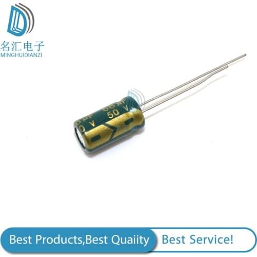 20pcs/lot 68UF 50V 105C 6X11mm Aluminum Electrolytic Capacitor 50V68UF