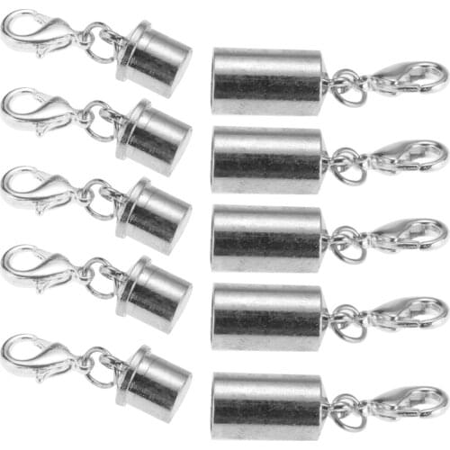 5pcs Copper Cylinder Lobster Clasp for Jewelry Necklace Bracelet