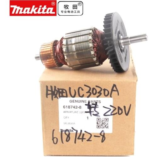 AC220-240V Armature Rotor for MAKITA UC3030A UC3530A UC4030A UC4530A 618742-8