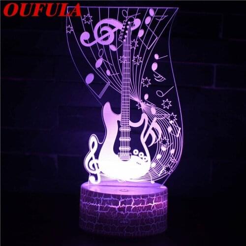 AOSONG Night LED Lights Novelty 3D lamp Cute Toy Gift 7 Color Cartoon Atmosphere Lamp For Children Kids Room