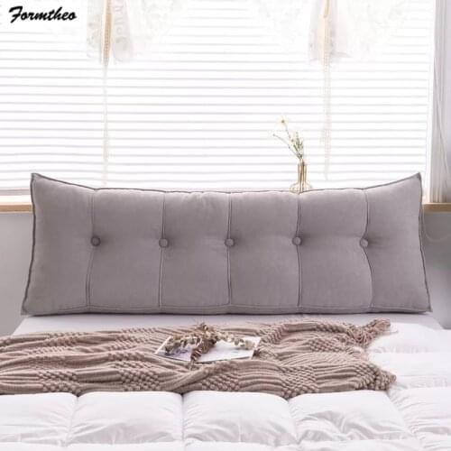 FORMTHEO Big Long Bed Headboard Back Pillow Bedside Backrest Large Lumbar Cushion With Core