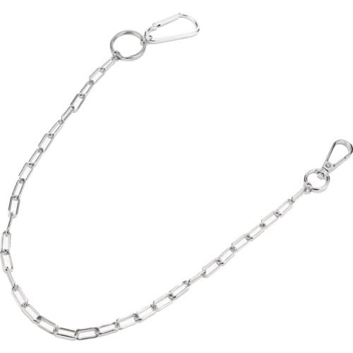 Stainless Steel Hip Hop Punk Style Pants Chain Keychain Wallet Chain with Belt Clips Stage Show Waist Chain Jeans Pants Chain