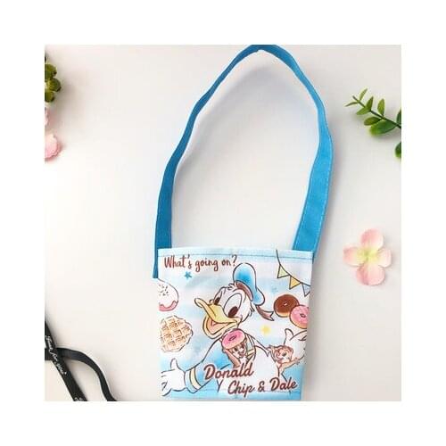 Disney Princess Donald Duck Mickey Stitch Chip Dale Anime Figures Cartoon Product Cosplay Accessories Storage Cup Bag Gift