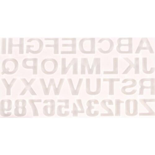 DIY Epoxy Resin Casting Mold Letter Silicone Keychain Ring Jewelry Pendant Craft Silicone Mold Keychain Alphabet Number Mold