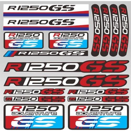 For BMW R1250GS r1250gs Motorcycle Tail Box Sticker Body Reflective Waterproof Stickers Fuel Tank Sign Decals Accessories Logo