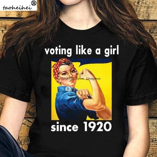 Voting like a girl since 1920 T Shirt Celebrating 100 Years of 19th Amendment Womens Right to Vote Womens Vote Shirt