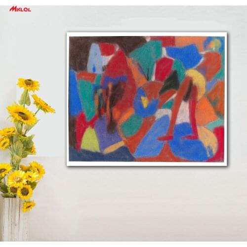 Art ADOLF HOLZEL-Figur in Landschaft 1930 Painting For Living Room Home Decoration Oil Painting On Canvas Wall Painting no fram