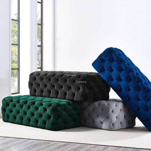 Nordic Ins Living Room Furniture long sofa modern home In front of the door Change shoes sofa chair minimalist bedroom sofa bed