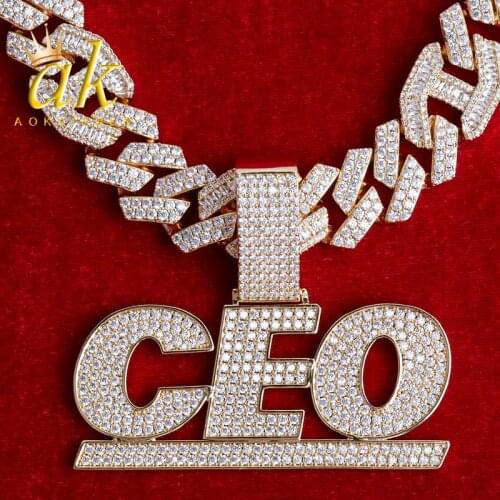 Custome Name Pendant Necklace for Men Hip Hop Jewelry