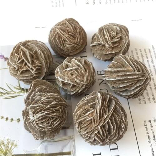 Natural Moroccan Desert Rose Stone Rough Stone Gem Mineral Specimen Decoration Mineral Craft Collectible Home Decoration