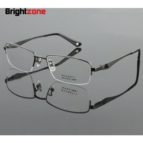 2020 New Arrival 100% Pure Titanium Men Eyeglasses Myopia Eyewear Prescription Glasses Spectacles Good For Progressive Lenses