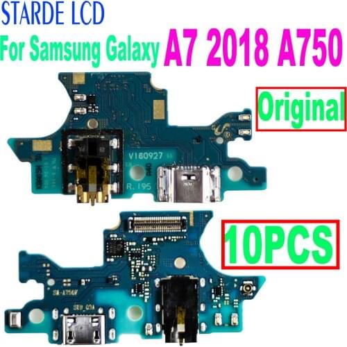 10PCS Original USB Charging Dock Port Socket Jack Connector Charge Board Flex Cable For Samsung Galaxy A7 2018 A750 SM-A750F