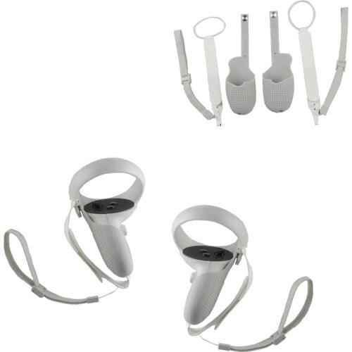 Handle Grip Cover Protective Sleeve Case Fixed Strap Hand Strap for Oculus Quest 2 VR Controller Accessories