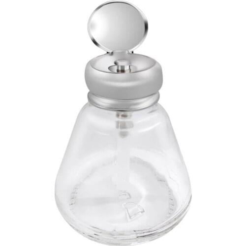 Empty Nail Polish Makeup Remover Pump Dispenser Glass Push Down Press Bottle